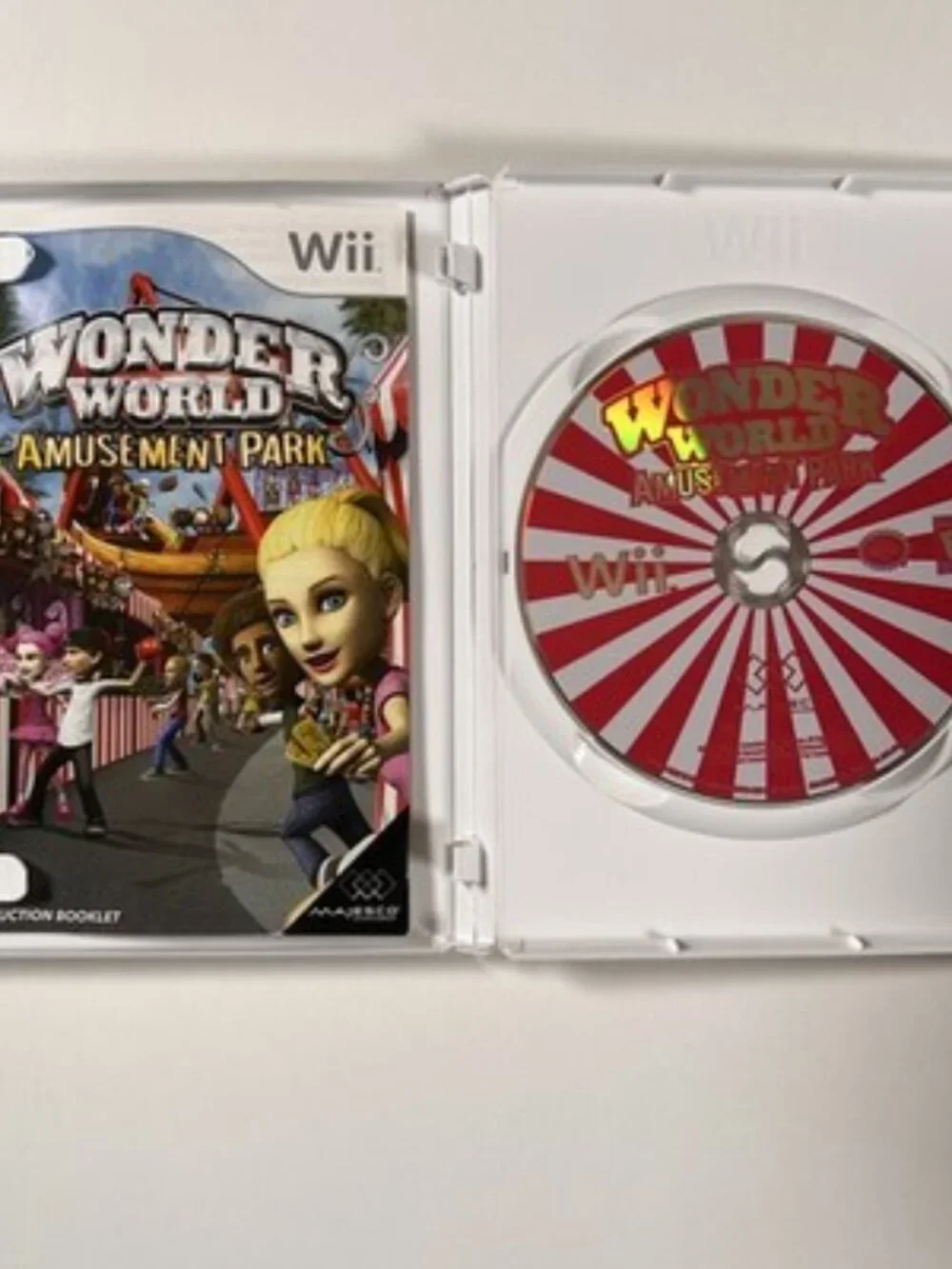 Wonder World Amusement Park Wii Complete in Box CIB TESTED